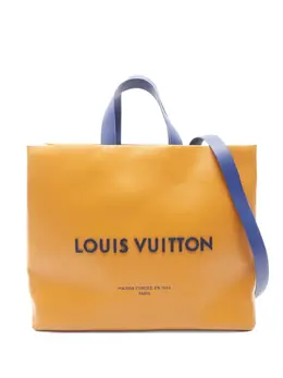 Louis Vuitton Pre-Owned: Оранжевая сумка-шоппер 