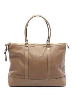 Gucci Pre-Owned: Коричневая сумка-шоппер 
