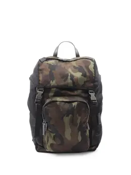 Prada Pre-Owned: Зелёный рюкзак 