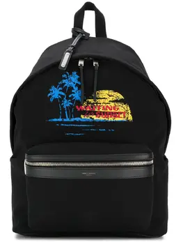 Saint Laurent: Чёрный рюкзак  Sunset