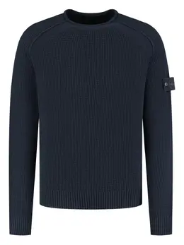 Stone Island: Синий свитер  Compass