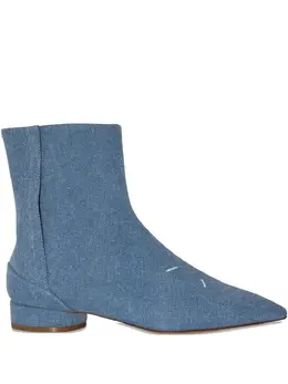 Maison Margiela: Голубые ботинки 