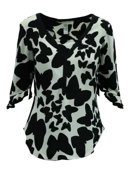 DVF Diane von Furstenberg: Блуза с принтом 
