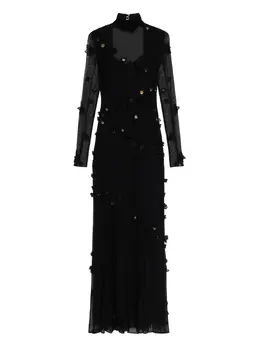 Blumarine: Платье с растительным принтом 