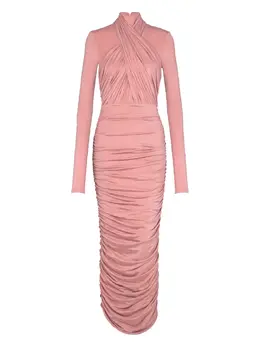 Balmain: Плиссированное платье 