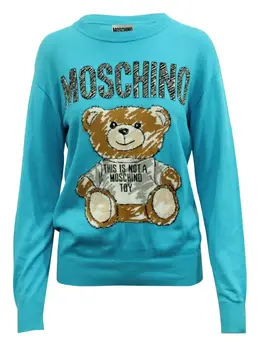 Moschino Pre-Owned: Голубой свитшот 