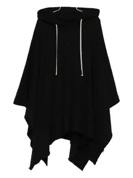 Rick Owens DRKSHDW: Плащ с капюшоном 