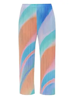 Pleats Please Issey Miyake: Многоцветные брюки 