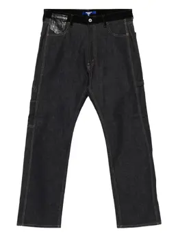Junya Watanabe MAN: Кожаные джинсы 
