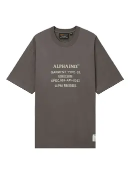 Alpha Industries: Футболка с принтом 