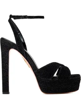 Aquazzura: Чёрные сандалии 
