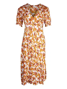 DVF Diane von Furstenberg: Платье с растительным принтом 