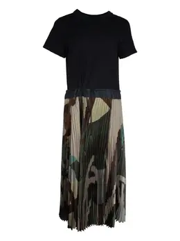sacai: Платье с принтом 