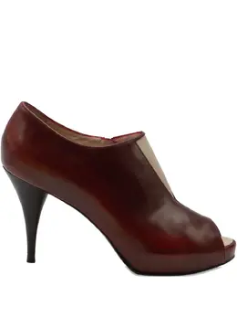 Fendi Pre-Owned: Бордовые ботинки 