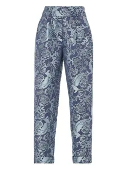 Temperley London: Брюки с растительным принтом 