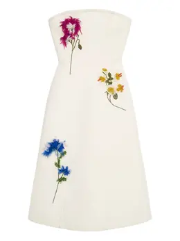 Blumarine: Платье с растительным принтом 