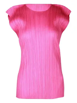 Issey Miyake Pre-Owned: Розовая футболка 