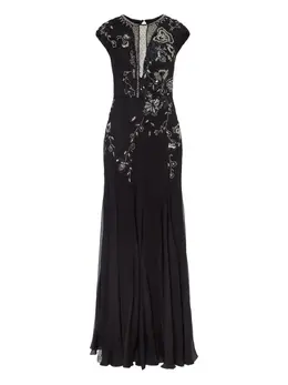Temperley London: Платье с растительным принтом 