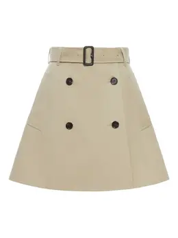 Burberry: Бежевая юбка 
