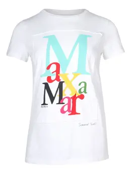 Max Mara: Футболка с принтом 