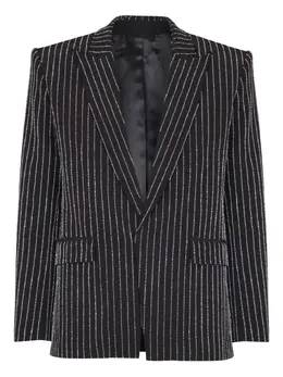 Balmain: Куртка со стразами 