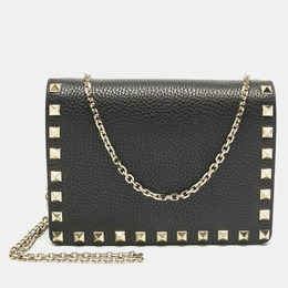 Valentino: Чёрный кошелёк  Rockstud