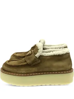 Prada Pre-Owned: Бежевые мокасины 