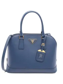 Prada Pre-Owned: Синяя сумка 