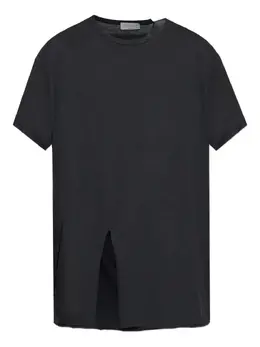 Yohji Yamamoto: Футболка с разрезом 