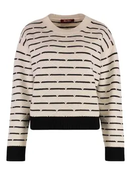 Max Mara: Белый свитер 