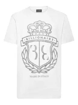Billionaire: Белая футболка  Crest