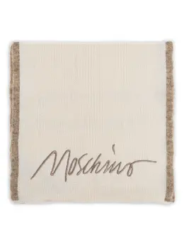 Moschino: Белый шарф 