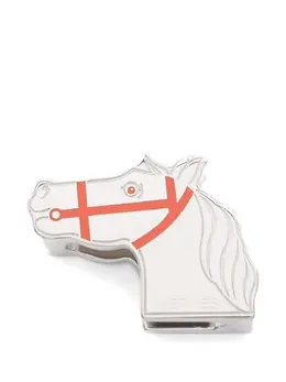 Hermès Pre-Owned: Серебристый шарф 