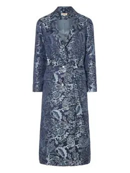 Temperley London: Пальто с растительным принтом 