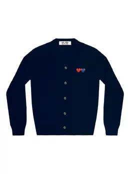 Comme Des Garçons Play: Синий кардиган 