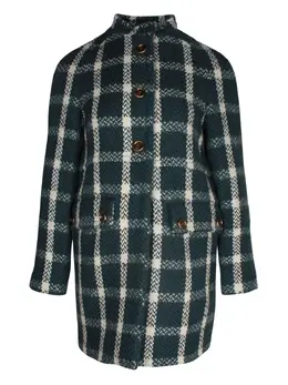 Prada Pre-Owned: Зелёное пальто 
