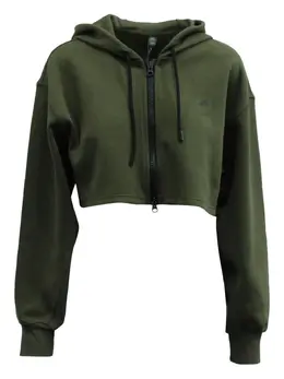 adidas by Stella McCartney: Зелёная толстовка 
