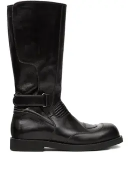 MM6 Maison Margiela: Чёрные ботинки 