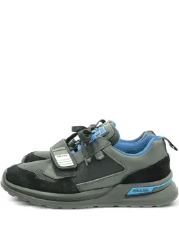 Prada Pre-Owned: Чёрные кроссовки 