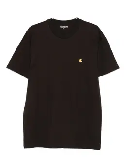 Carhartt WIP: Коричневая футболка  Chase