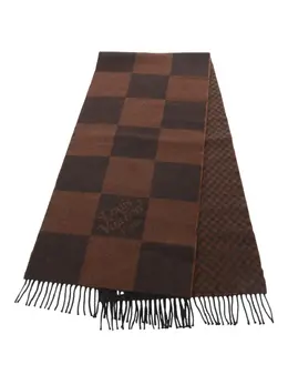 Louis Vuitton Pre-Owned: Коричневый шарф 