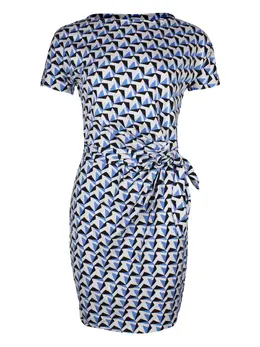 DVF Diane von Furstenberg: Платье с геометрическим принтом 