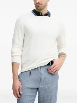 Armani Exchange: Белый свитер 