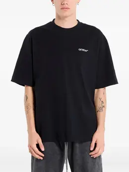 Off-White: Футболка с принтом 