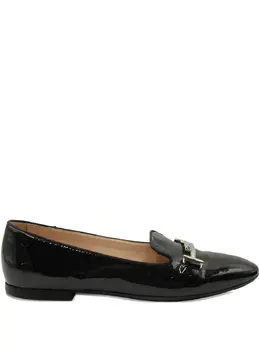 Tod's: Чёрные лоферы  Double T