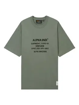 Alpha Industries: Футболка с принтом 