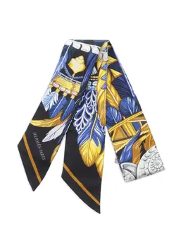 Hermès Pre-Owned: Чёрный шарф 