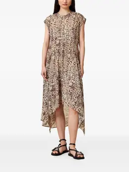 AllSaints: Платье с леопардовым принтом 