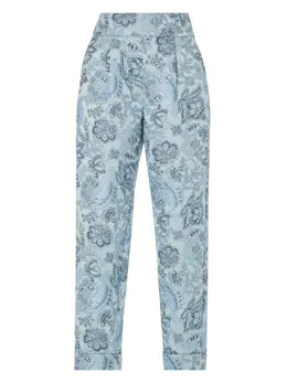 Temperley London: Брюки с растительным принтом 
