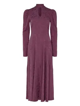 Temperley London: Платье с растительным принтом 